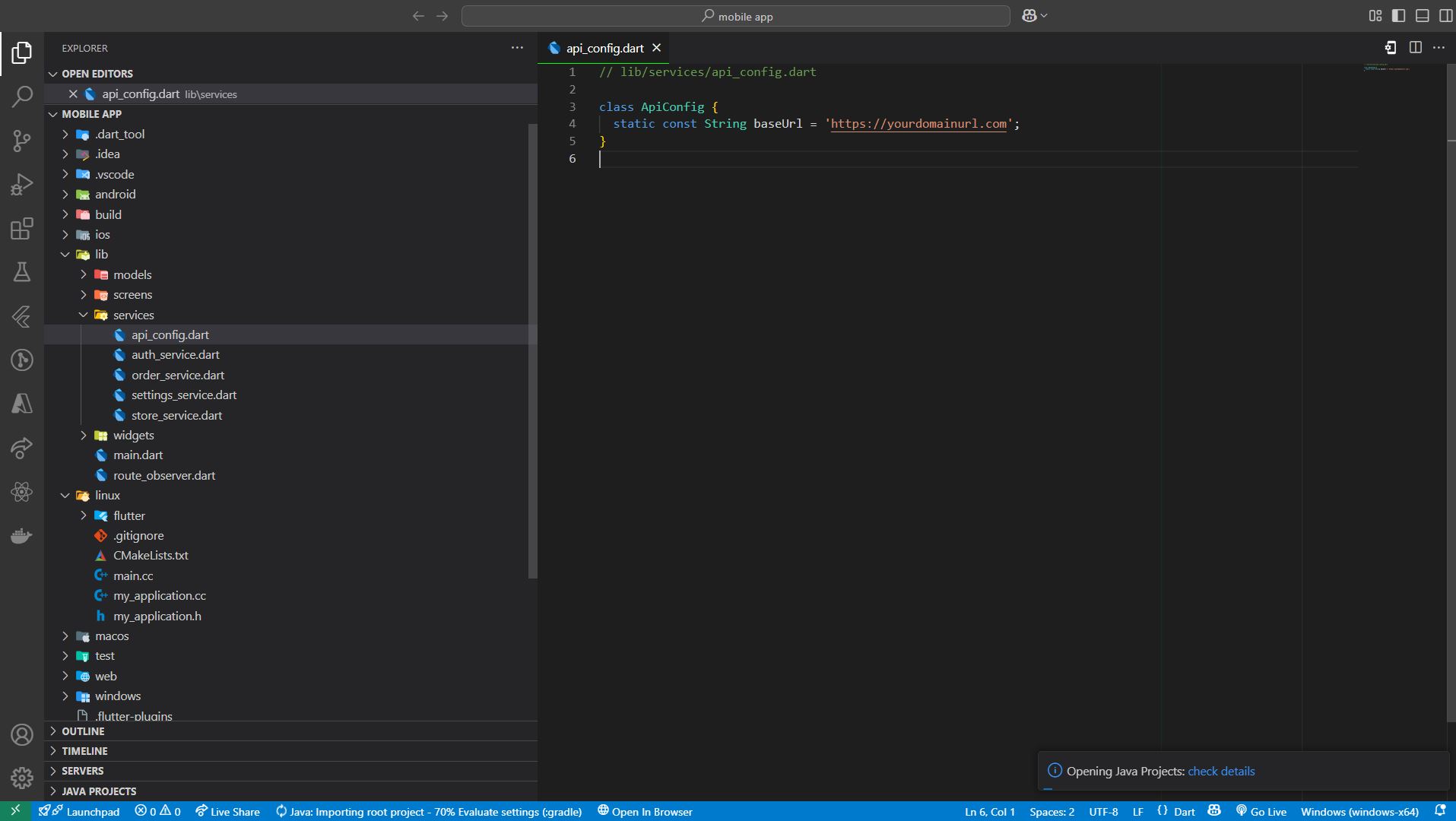 Getting the App Ready